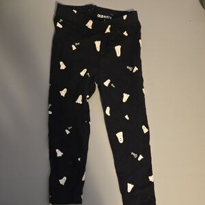 Old Navy Kids Black and White Ghost Leggings